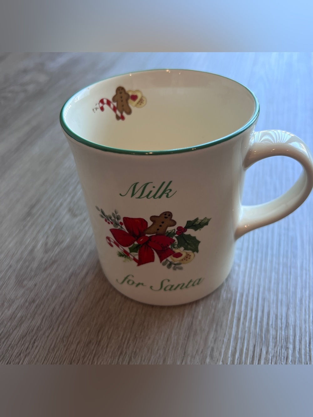 Pfaltzgraff Portfolio Milk for Santa Christmas Holiday Mug